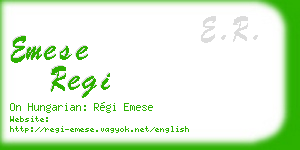 emese regi business card